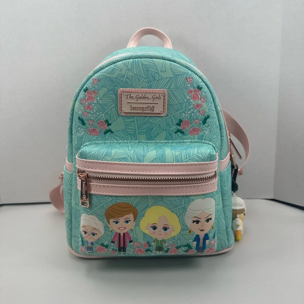 Loungefly Golden Girls Loungefly Chibi Floral Mini Backpack & Wallet Set - HTF